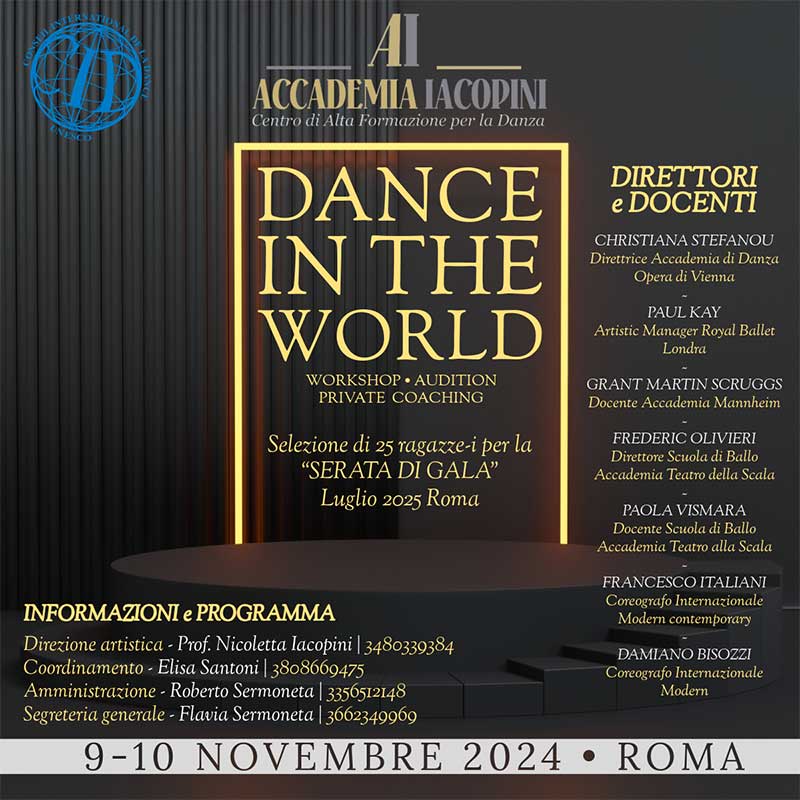 Dance In The World - Workshop, Audition & Private Coaching