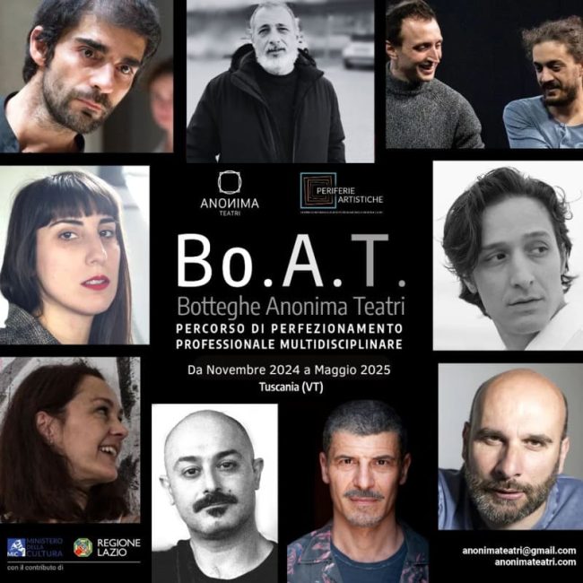 Percorso di Perfezionamento Professionale Multidisciplinare &#8211; Bo.A.T. Botteghe Anonima Teatri